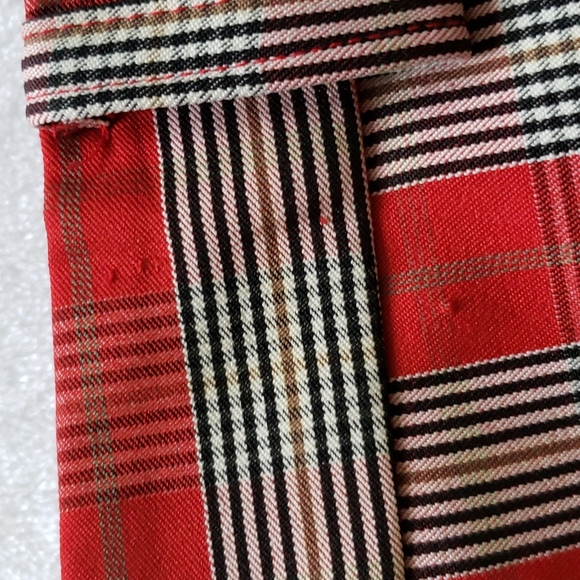 Nwt damo studio plaid skirt red pleat - Picture 6 of 6